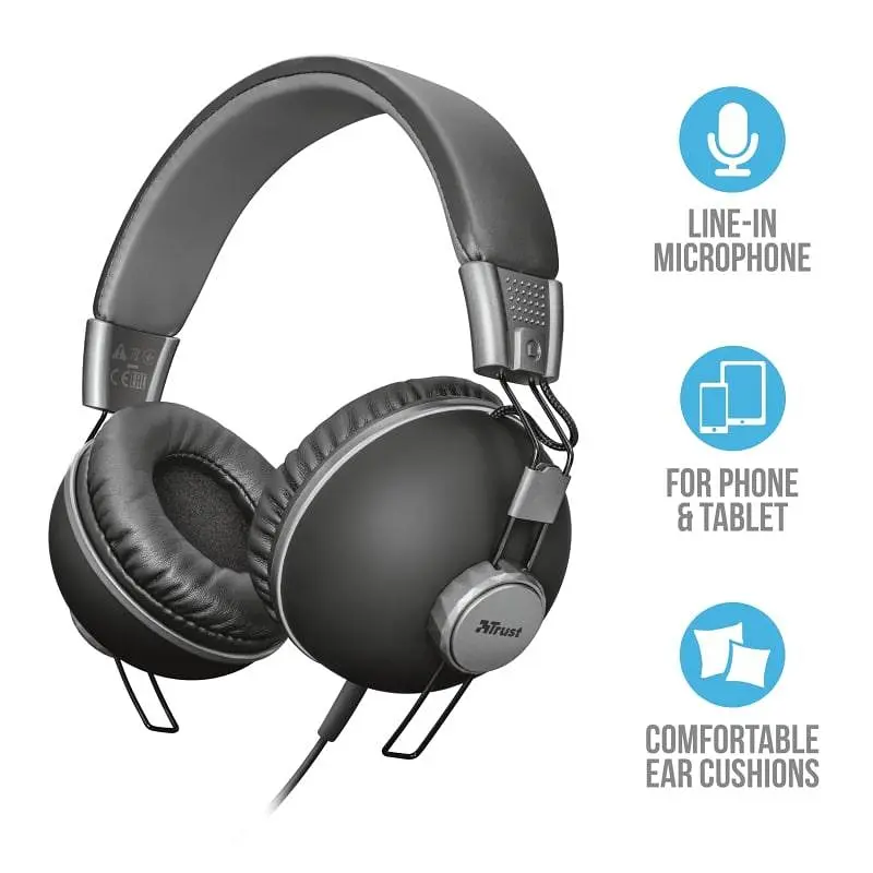 Навушники Trust Noma Over-Ear Mic Matte Black (22578) - фото 5