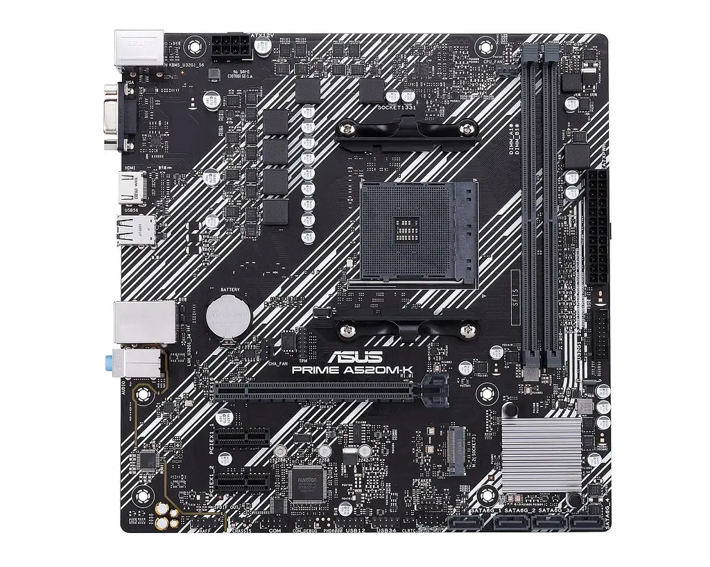 Материнская плата PRIME A520M-K sAM4 A520 2xDDR4 HDMI D-Sub mATX Asus teh0018955 - фото 2