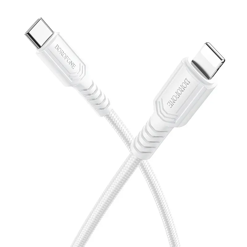 Кабель BOROFONE BX116 Certain PD charging data cable iP Білий