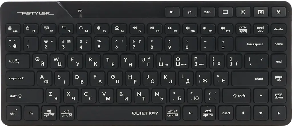 Клавіатура бездротова A4Tech FBK26C AS Black - фото 4