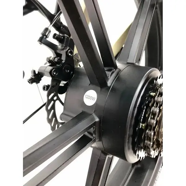 Електровелосипед Trigo фетбайк 20 дюймів 1200W 48V 24Ah бежевий - фото 12