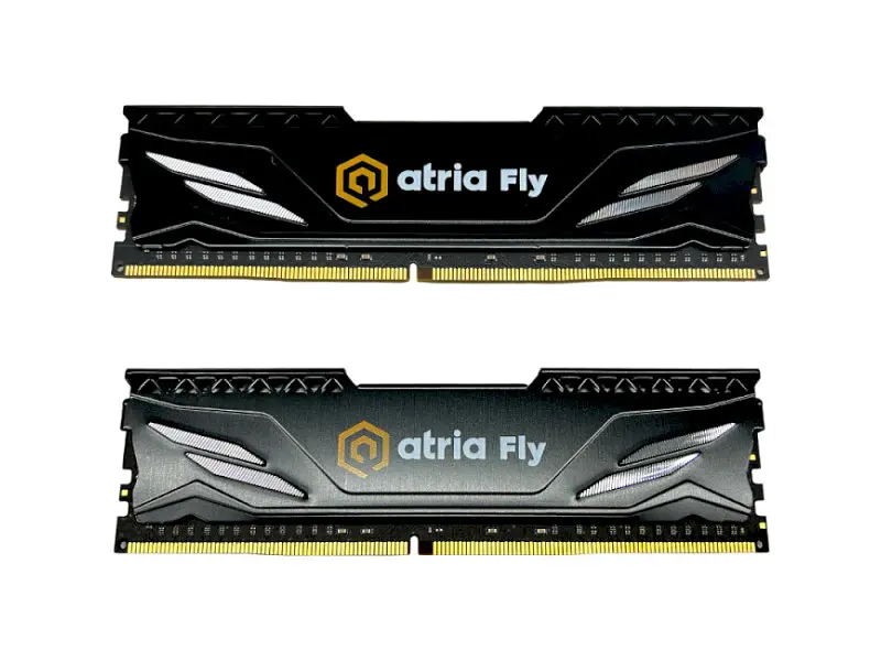 Пам'ять для настільних комп'ютерів ATRIA 16 GB (2x8GB) DDR4 3200 MHz Fly Black (UAT43200CL18BK2/16) - фото 2