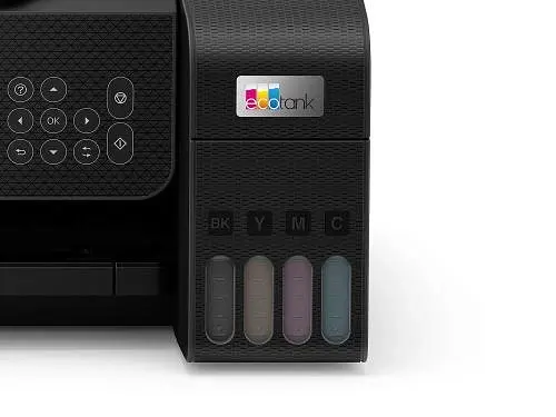 БФП струменевий кольоровий A4 Epson L3260, Black, WiFi, 5760х1440 dpi, до 33/15 стор/хв, РК-екран 3.7 см, USB, вбудоване СБПЧ, чорнило Epson 103 (C11CJ66409) - фото 5