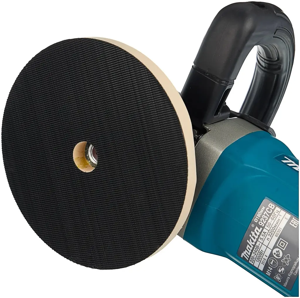 Шліфмашина полірувальна Makita 9237CB (1200 Вт, 165/180 мм, 600-3200 хв-1) - фото 7