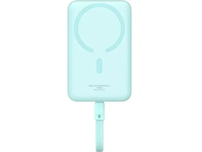 Зовнішній акумулятор (павербанк) BASEUS Magnetic Mini 10000mAh 30W Blue P1002210B333-00 - фото 4