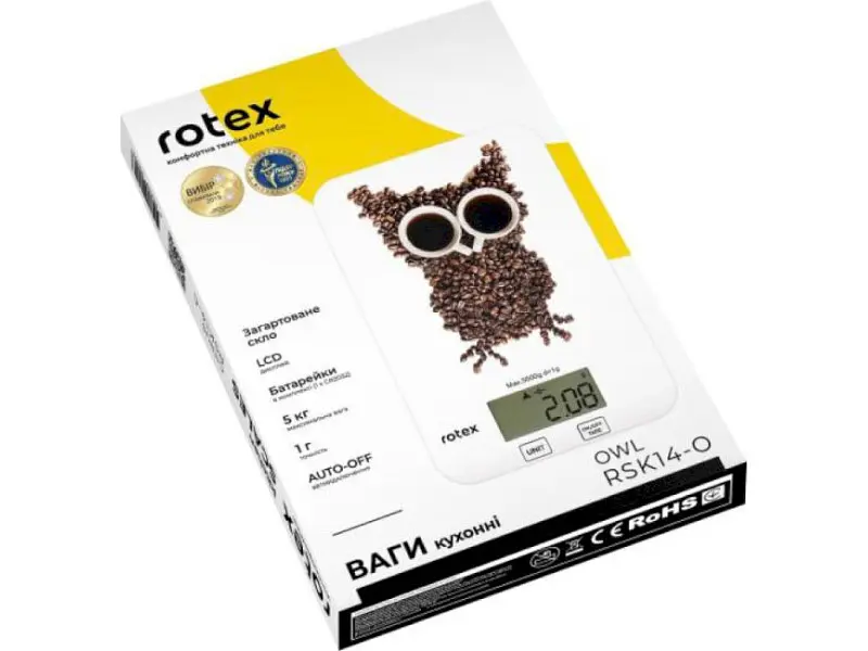 Ваги кухонні Rotex RSK14-O owl - фото 5