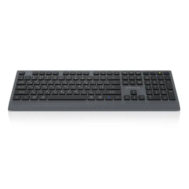 Клавіатура REAL-EL RK-715W Wireless/Bluetooth Black/Gray (EL123100051) - фото 2