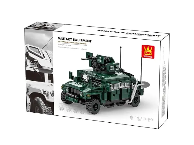 Конструктор Wange військовий автомобіль Hummer Humvee з кулеметом  військова техніка, 518 деталей - фото 2