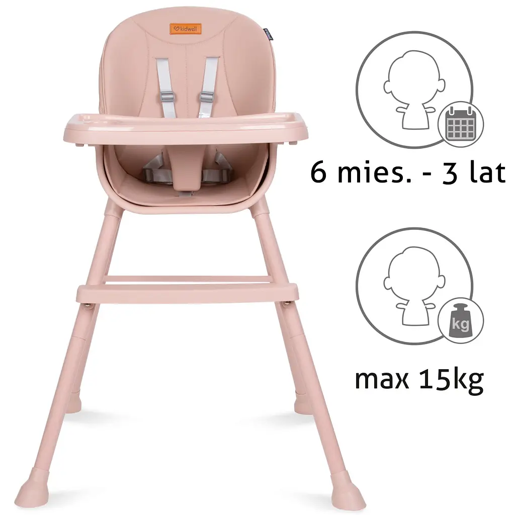 Стульчик для кормления Kidwell Eatan 4 в 1 Pink (5901130091010) - фото 8