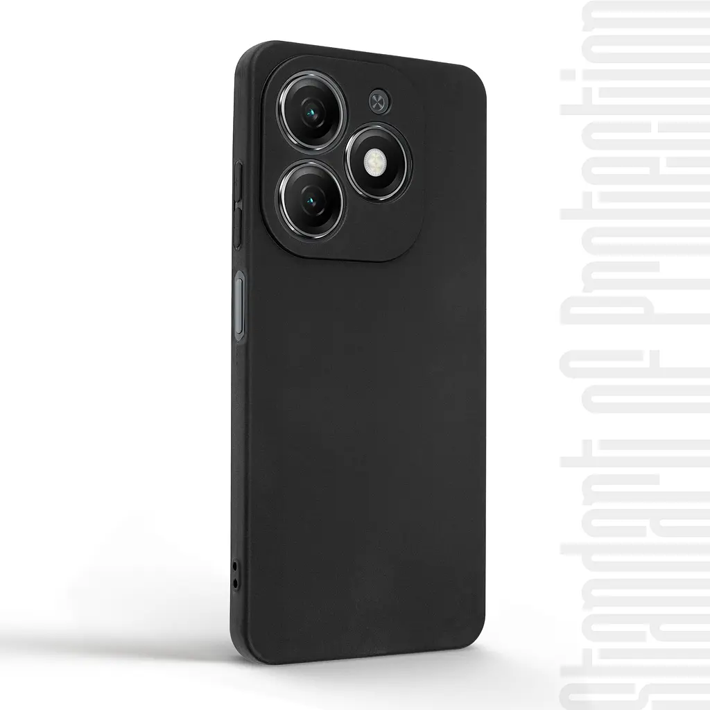 Чехол-накладка для смартфона Infinix Smart 8 (X6525)/8 Plus TECNO Spark 20 (KJ5n) противоударный, силиконовый, термополиуретановый (ТПУ), с защитой камеры и корпуса, черный, защита всего корпуса, ArmorStandart (ARM77698) - фото 2