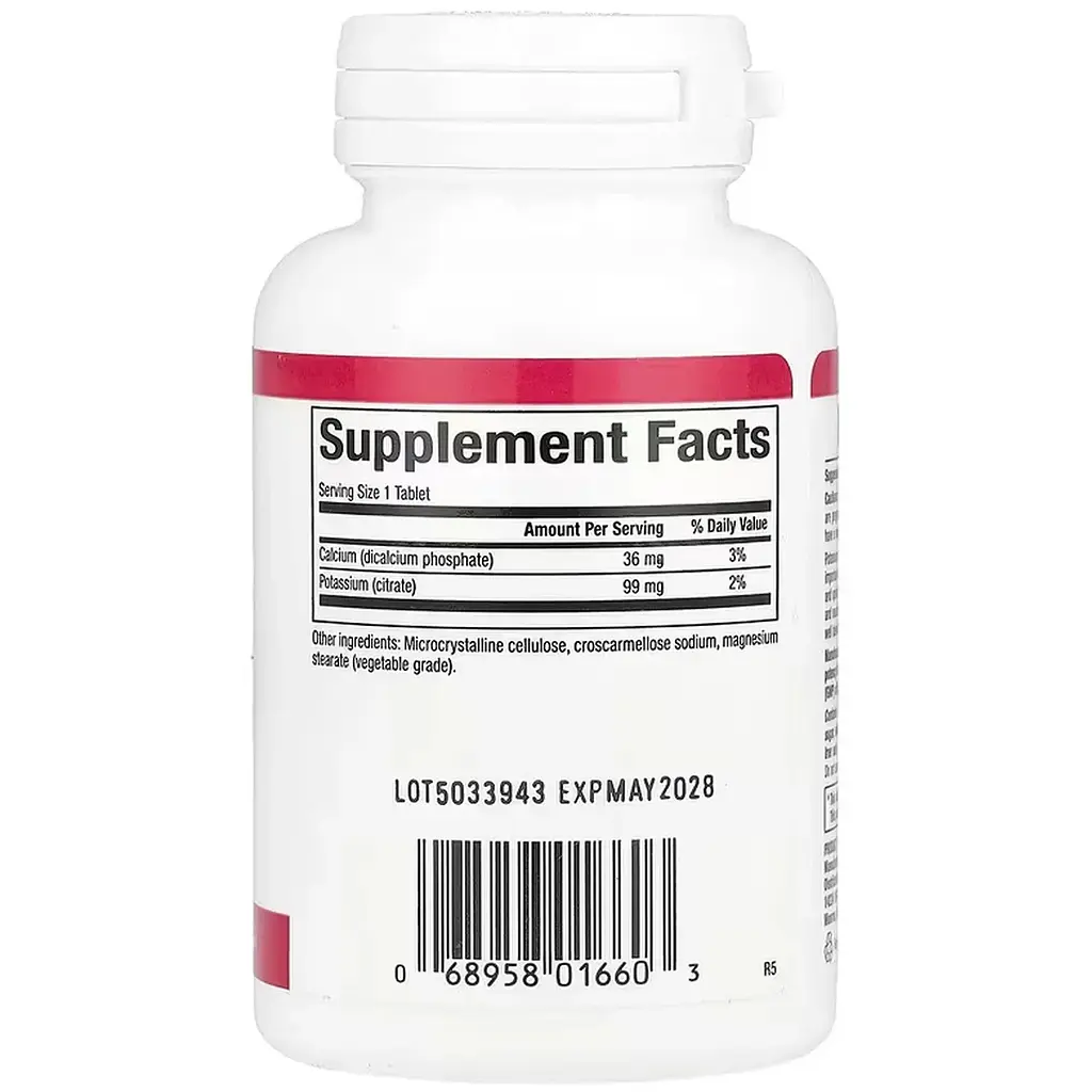 Дієтична добавка Natural Factors Potassium Citrate 99 мг 90 таблеток - фото 2