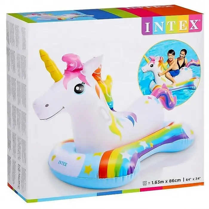 Надувний Плотик Дитячий з Ручками Unicorn Intex - фото 7