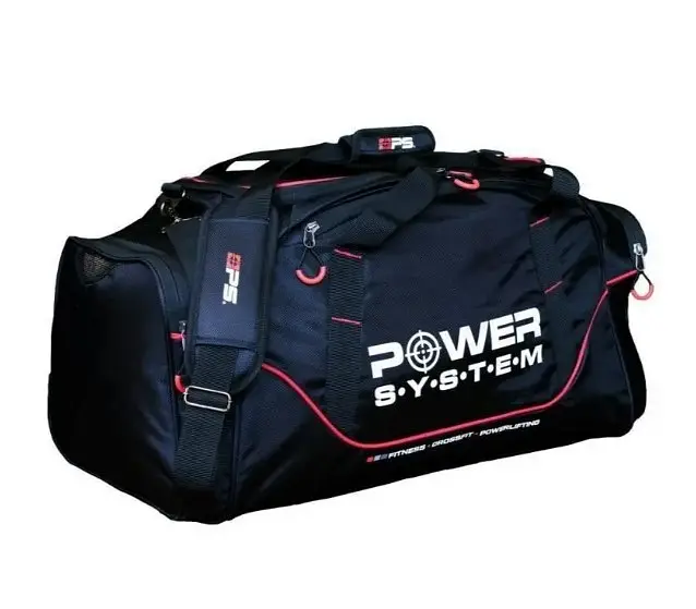 Спортивна сумка Power System PS-7010 Gym Bag Magna 65 л Blak/Red (7010BR-4) - фото 2