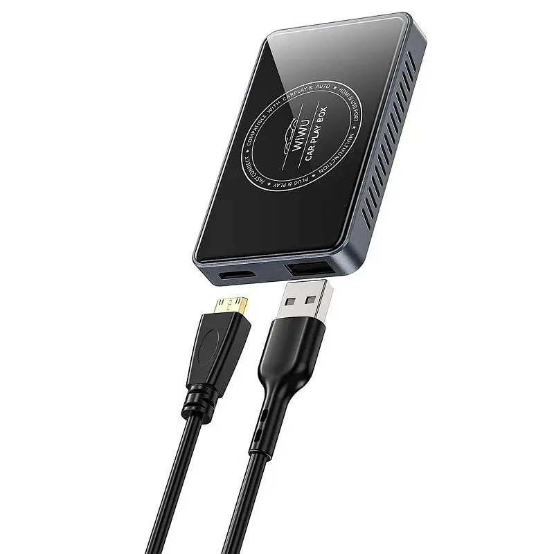 Адаптер WIWU Wi-CP004 Play box car wireless CarPlay iOS + Android Black - фото 5