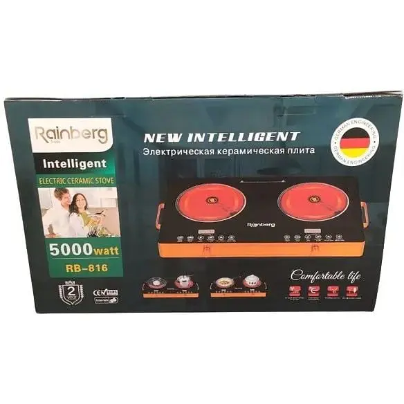 Плита настільна інфрачервона двоконфоркова First FA-5096-7 кухонна електро склокераміка - фото 8