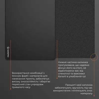 Килимок для мишки GamePro (MP275B) Speed/Control Black (MP275B) - фото 7