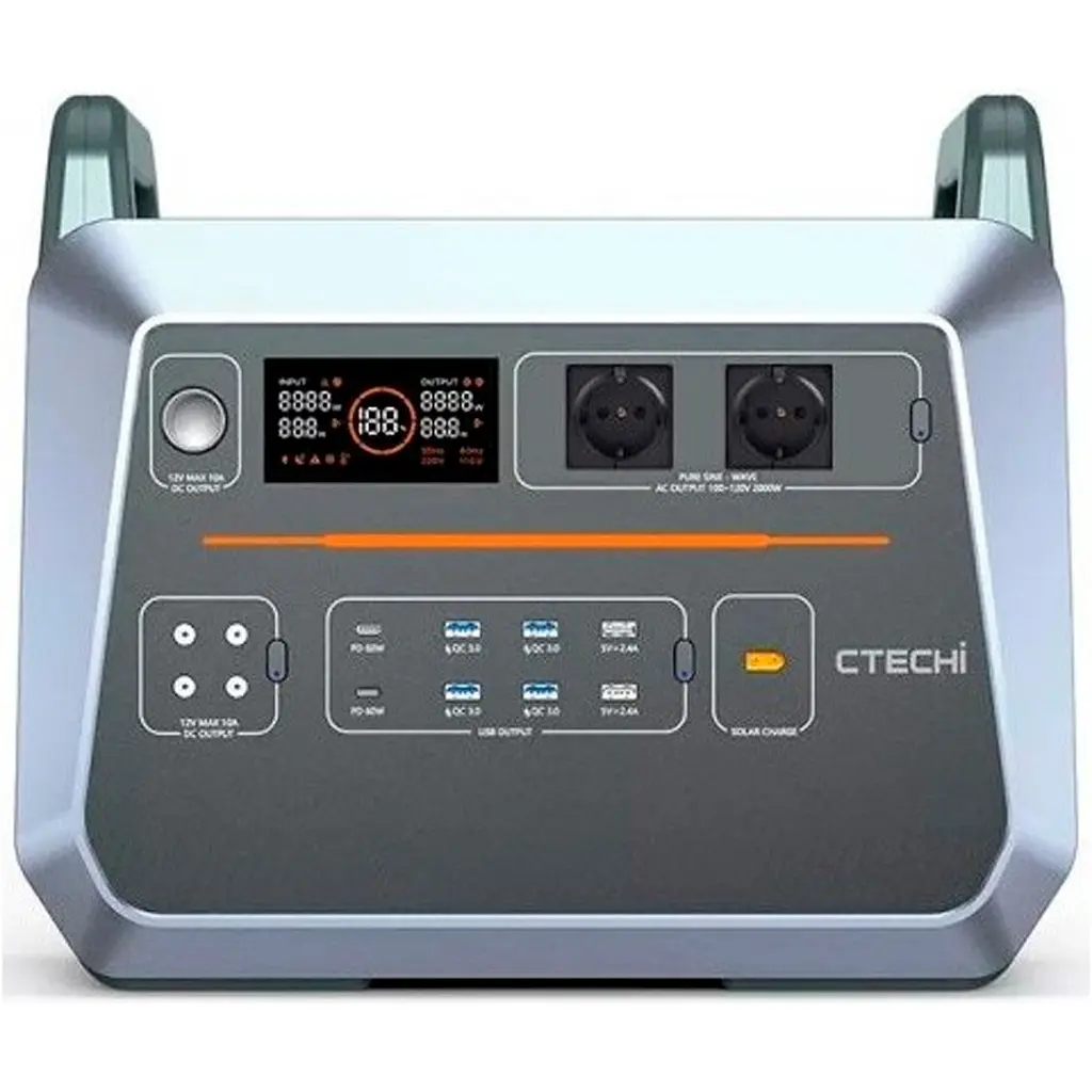 Зарядная станция CTECHi ST2000 2000W 1536Wh [104993] - фото 3