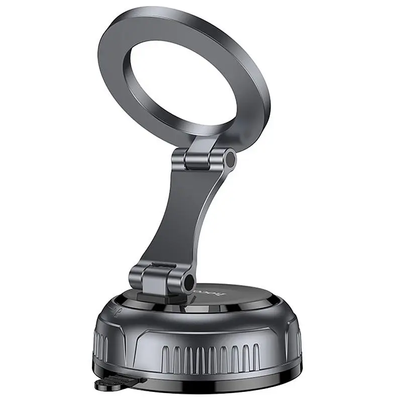 Автотримач Hoco H92 High vacuum suction cup magnetic (universal) Black/Metal gray - фото 3