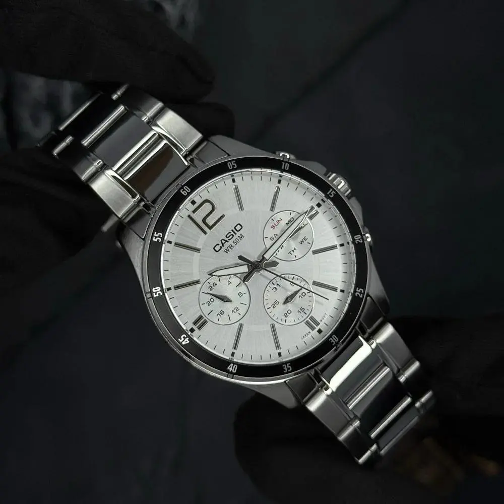 Чоловічий годинник Casio MTP-1374D-7A Сріблястий ( AT1141-0255 ) - фото 4