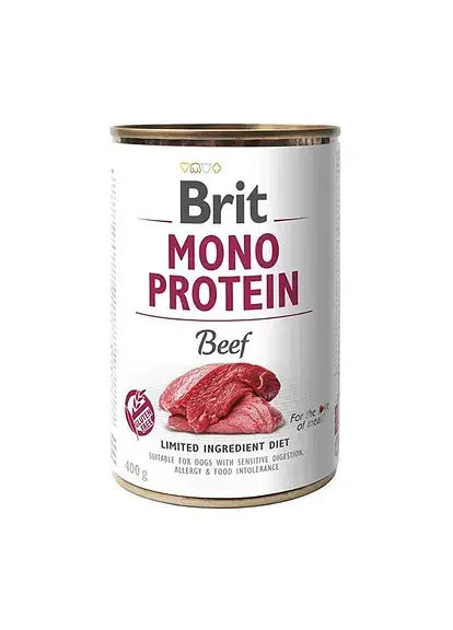 Вологий корм Brit Care Mono Protein Beef для собак смак яловичини 400 г