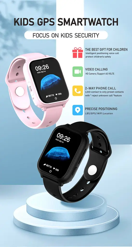 Смарт годинник-телефон дитячі Wonlex CT25 з відеодзвінком WI-FI GPS SIM-карта Pink (18357) - фото 4