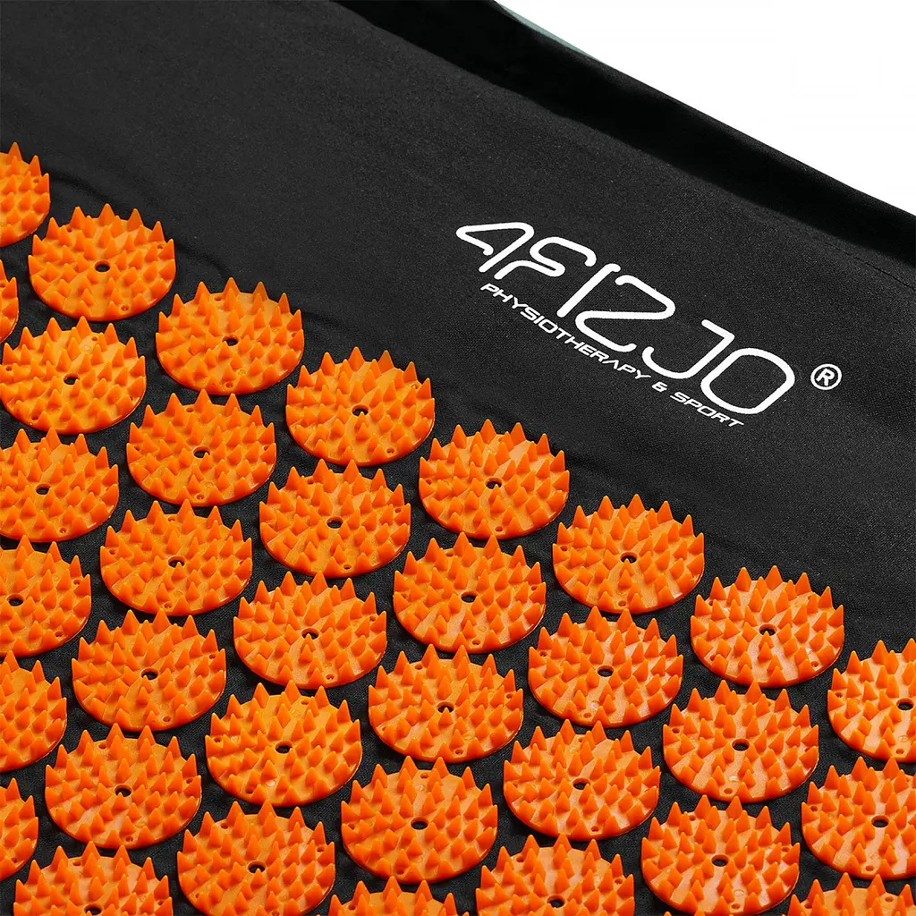 Килимок акупунктурний 4FIZJO Аплікатор Кузнєцова з валиком 128 x 48 см Black/Orange 4FJ0049 (P-5907222931776) - фото 5