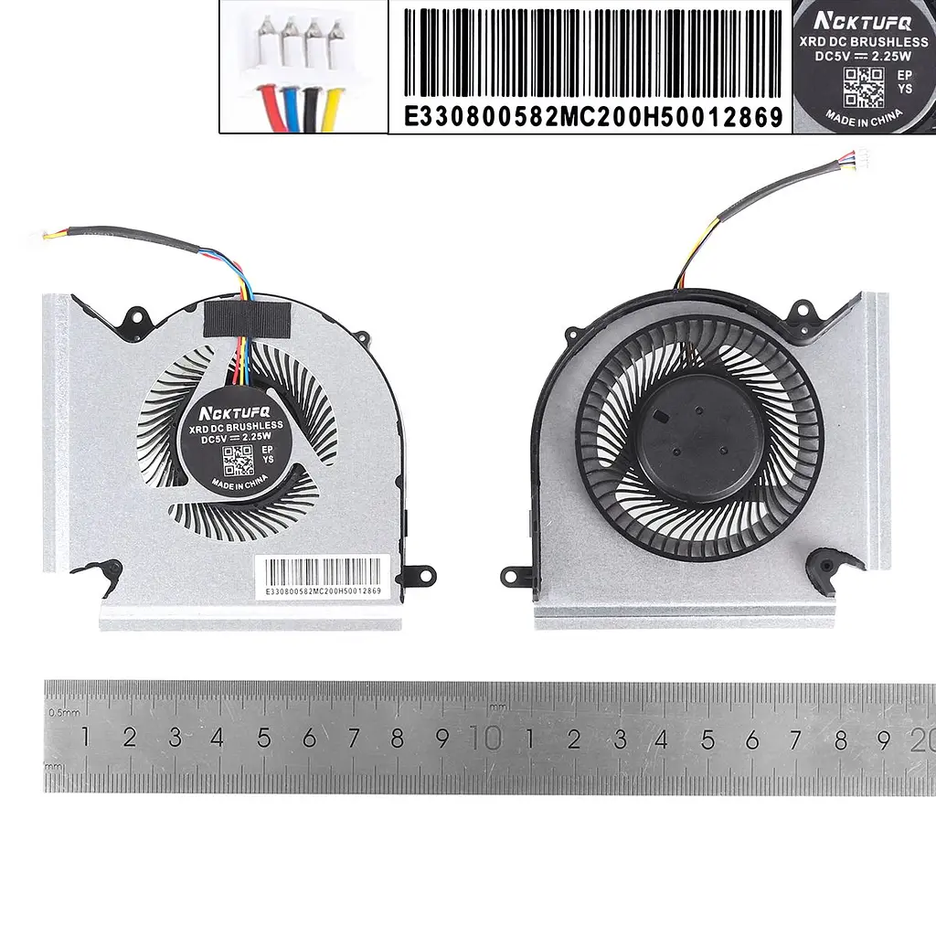 Вентилятор GPU/VGA для MSI GE66 GP66 GL66 MS-1541 MS-1542 series, PABD08008SH-N454, Аналог) - фото 3
