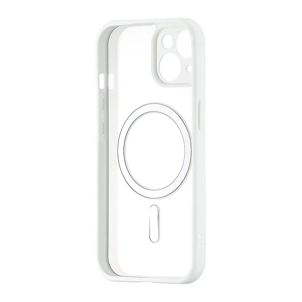 Чохол Color Edge with MagSafe (Protected Camera) iPhone 15 White - фото 3