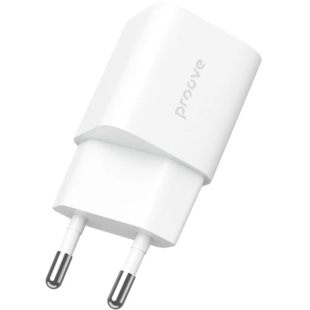 Мережевий зарядний пристрій Proove Silicone Power Plus 20W USB-C/USB-A White (WCSP2011002) [130278] - фото 4