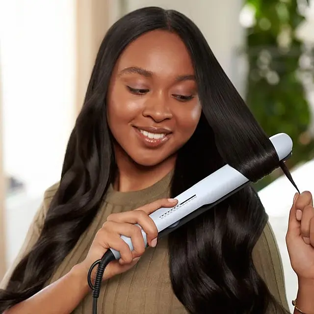 Випрямляч для волосся Philips 5000 ThermoShield 12 режимів біло-сірий (BHS520/00) - фото 9