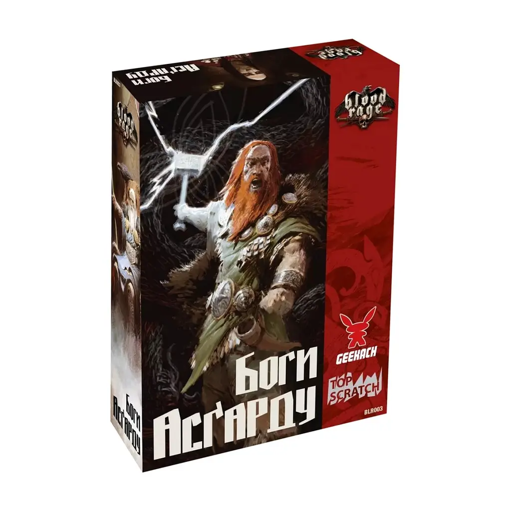 Настільна гра Geekach Games Лють крові. Боги Асґарду (Blood Rage: Gods of Asgard) (укр.) доповнення (GKCH153BR)