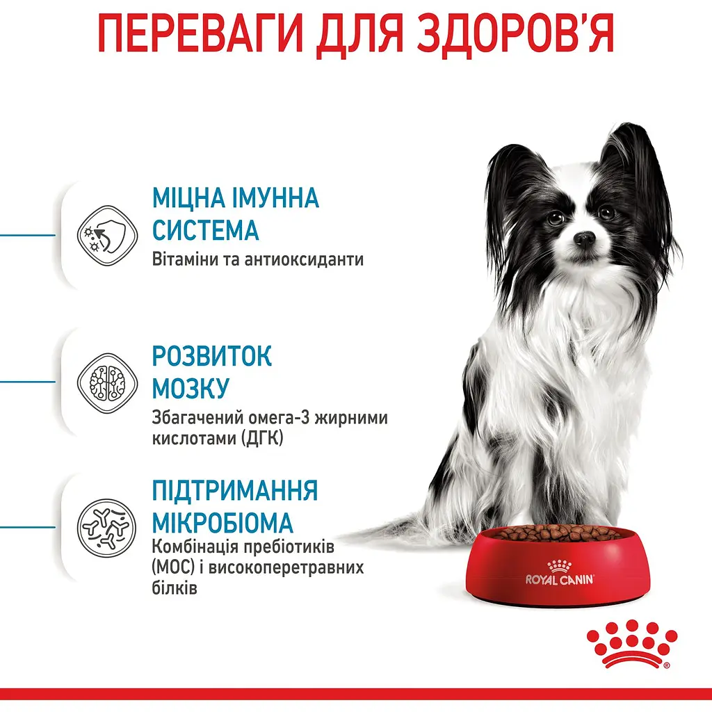 Сухой корм Royal Canin X-Small Puppy для щенков мелких пород с мясом птицы и рисом 1.5 кг - фото 6