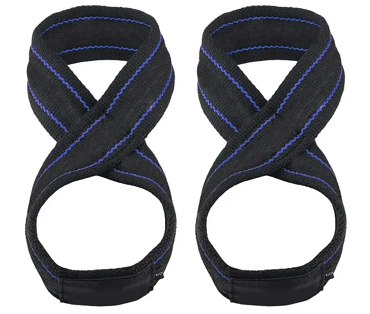 Лямки для тяги (вісмірка) Power System PS-3405 Figure 8 Black/Blue S/M (3405BU-3) - фото 2