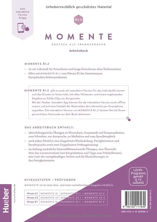 Momente B1.2 Arbeitsbuch plus interaktive Version - фото 2