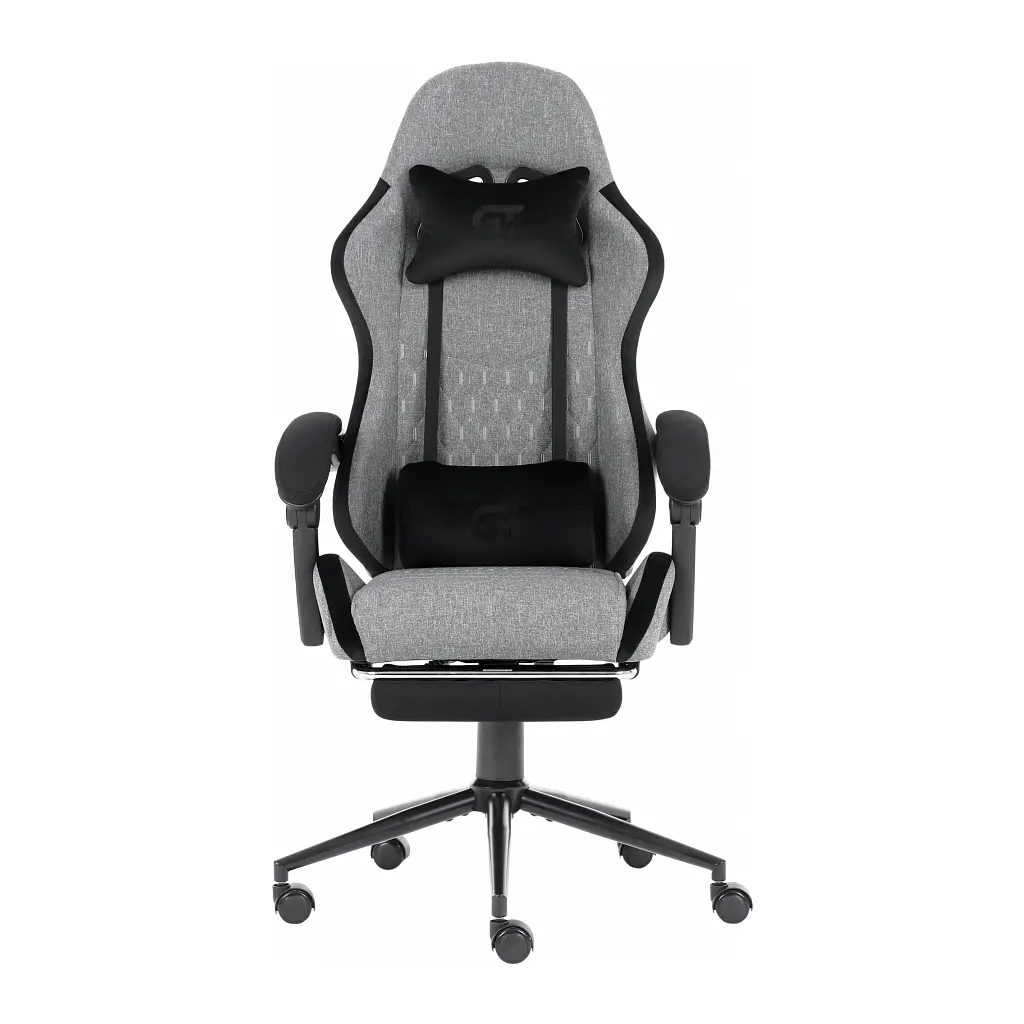 Крісло ігрове GT Racer X-2324 Gray/Black (X-2324 Fabric Gray/Black Suede) - фото 3