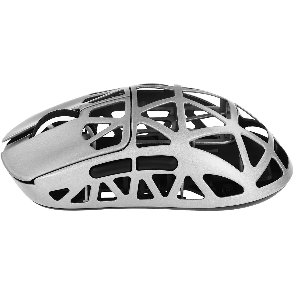 Мишка Attack Shark R2, Wireless/Bluetooth, 42000dpi. (PAW3950), 6кн., Silver gray - фото 3