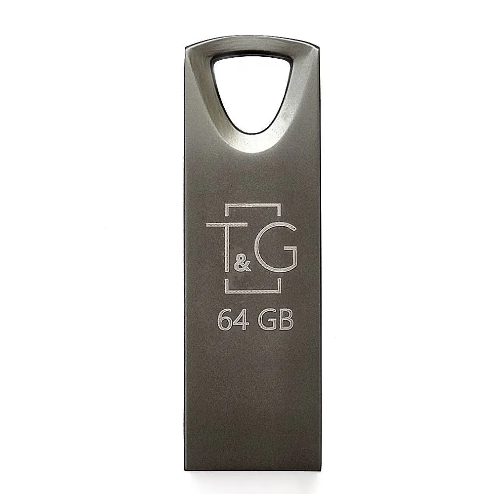 Флеш-накопичувач USB 64GB T&G 117 Metal Series Black (TG117BK-64G) - фото 2