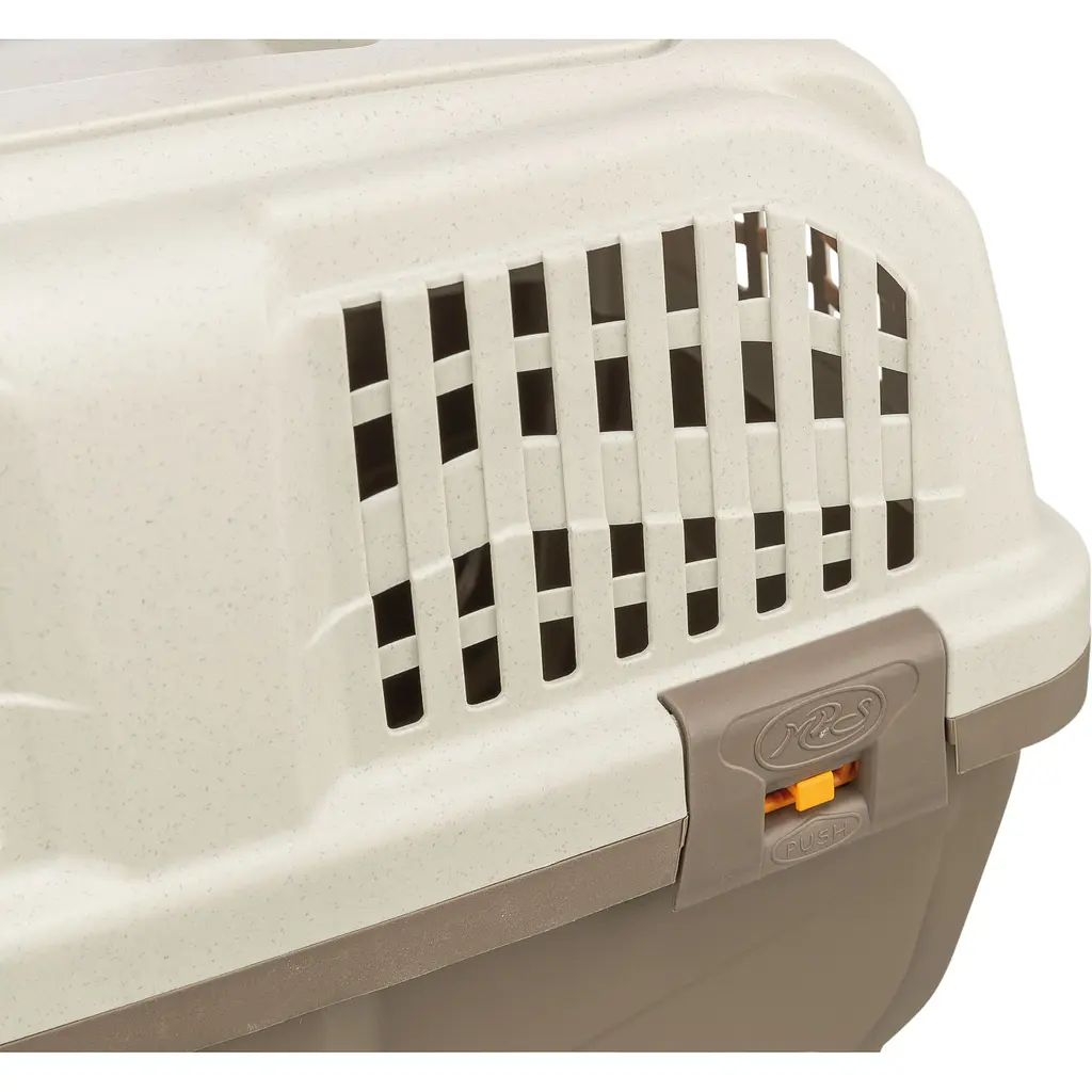 Контейнер-переноска Trixie для собак та котів Skudo 1 вагою до 12 кг пластик розмір XS 30x32x49 см коричнева  - фото 6