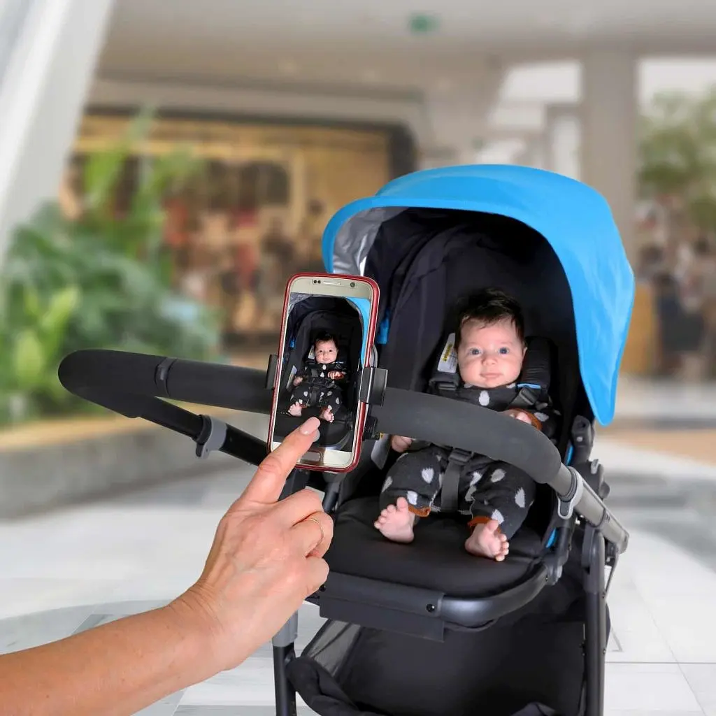 Тримач для телефона DreamBaby StrollerBuddy Ezy-Fit, чорний (G2270) - фото 4