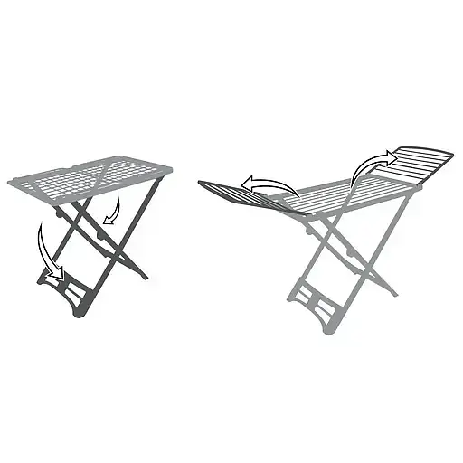 Сушарка для білизни підлогова Casa Si Resin White (CS92066Q01) - фото 6