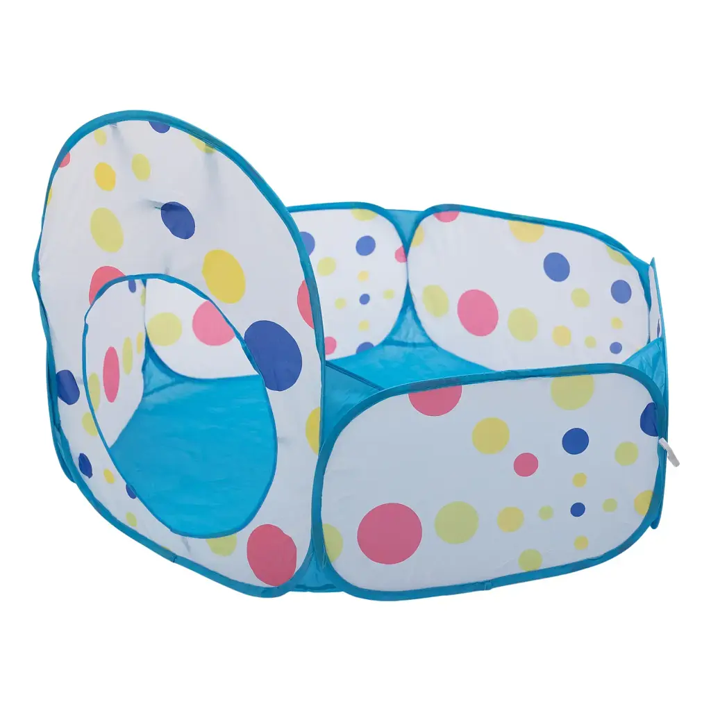 Намет дитячий ігровий LUGI HP-S-4NDBL з тунелем та басейном для кульок блакитний - фото 4