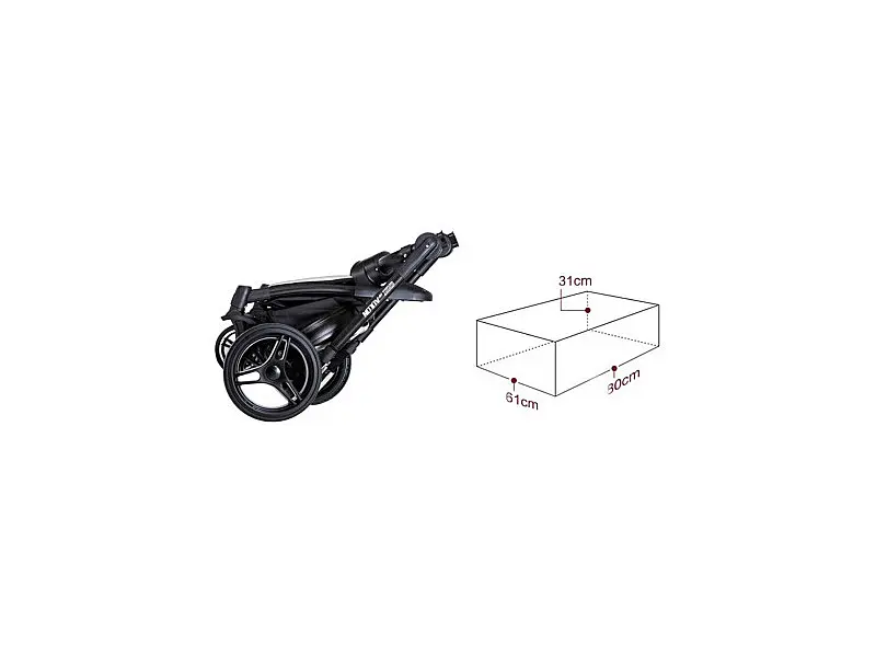 Універсальна коляска 2 в 1 Bonbonle AB-906 Black - фото 10