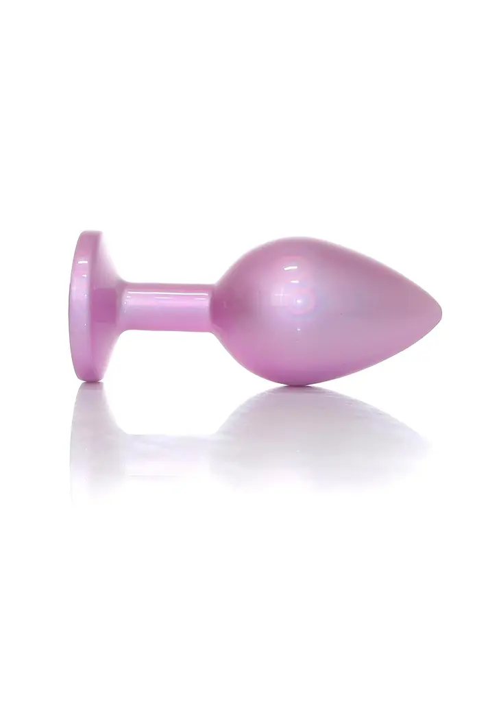 Анальна пробка - Jewellery Pearl Pink Plug Clear M - фото 2