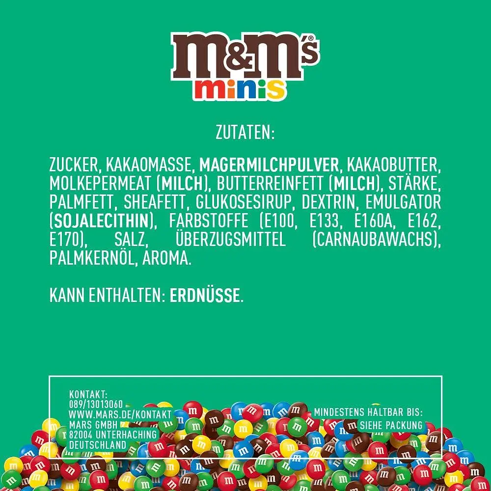 Драже M&M's Minis Chocolate 225г - фото 7