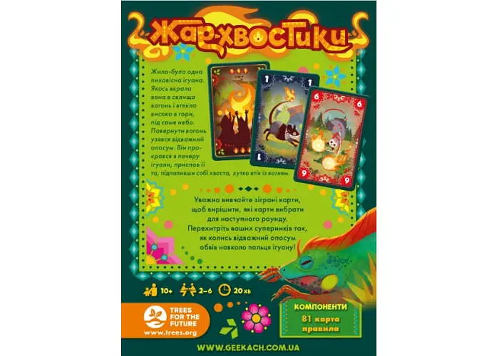 Настільна гра Geekach Games Жар-хвостики (Tails on Fire) (укр.) (GKCH157) - фото 3