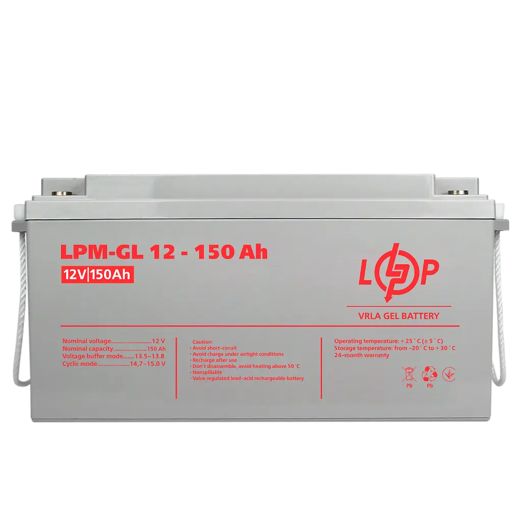 Аккумулятор гелевой LPM-GL 12V - 150 Ah - фото 5