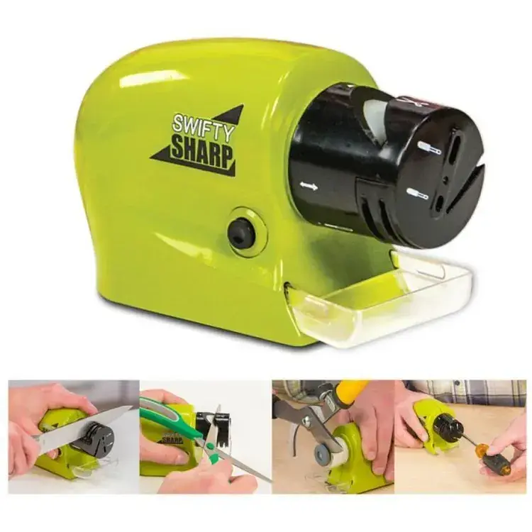 Точилка Sharp Swifty WJ24 для ножей и ножниц электрическая Green (do060) - фото 4