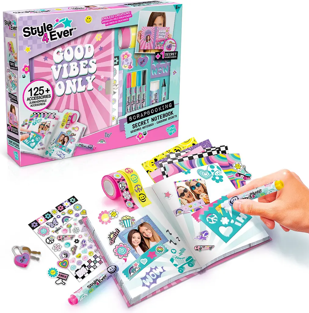 Набір для творчості Canal Toys DIY Style 4 Ever Cкрапбукінг Щоденник для таємниць (OFG298) - фото 9