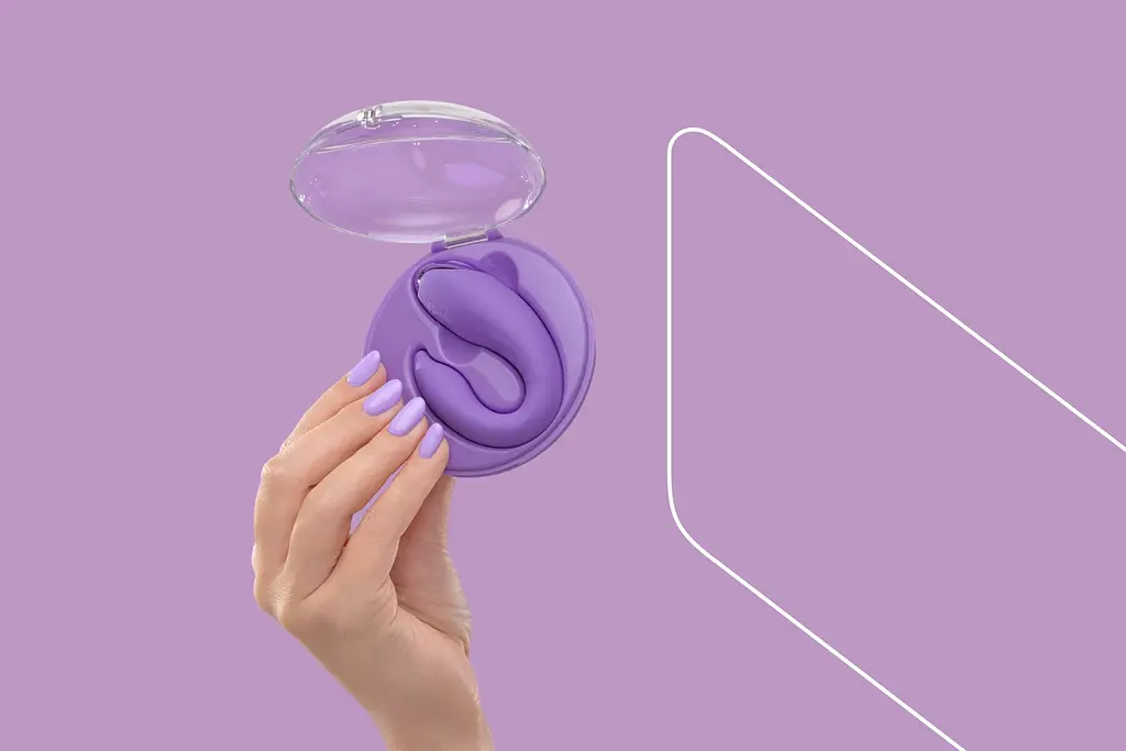 Вібратор для пар FairyGasm PleasureBerry violet, зарядний кейс, пульт ДК - фото 9
