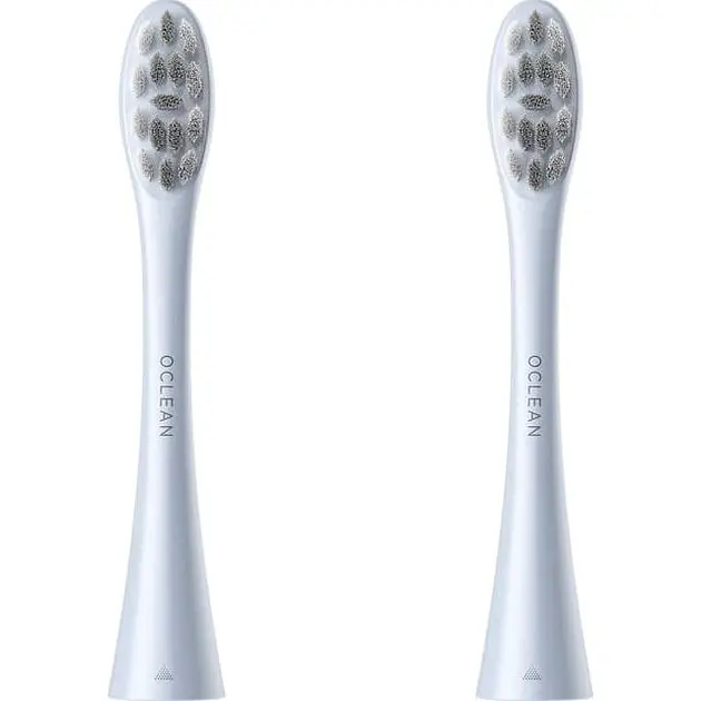 Насадки для зубної щітки Oclean Brush Head for One SE Air X F1 2шт P1C9 Silver - фото 3